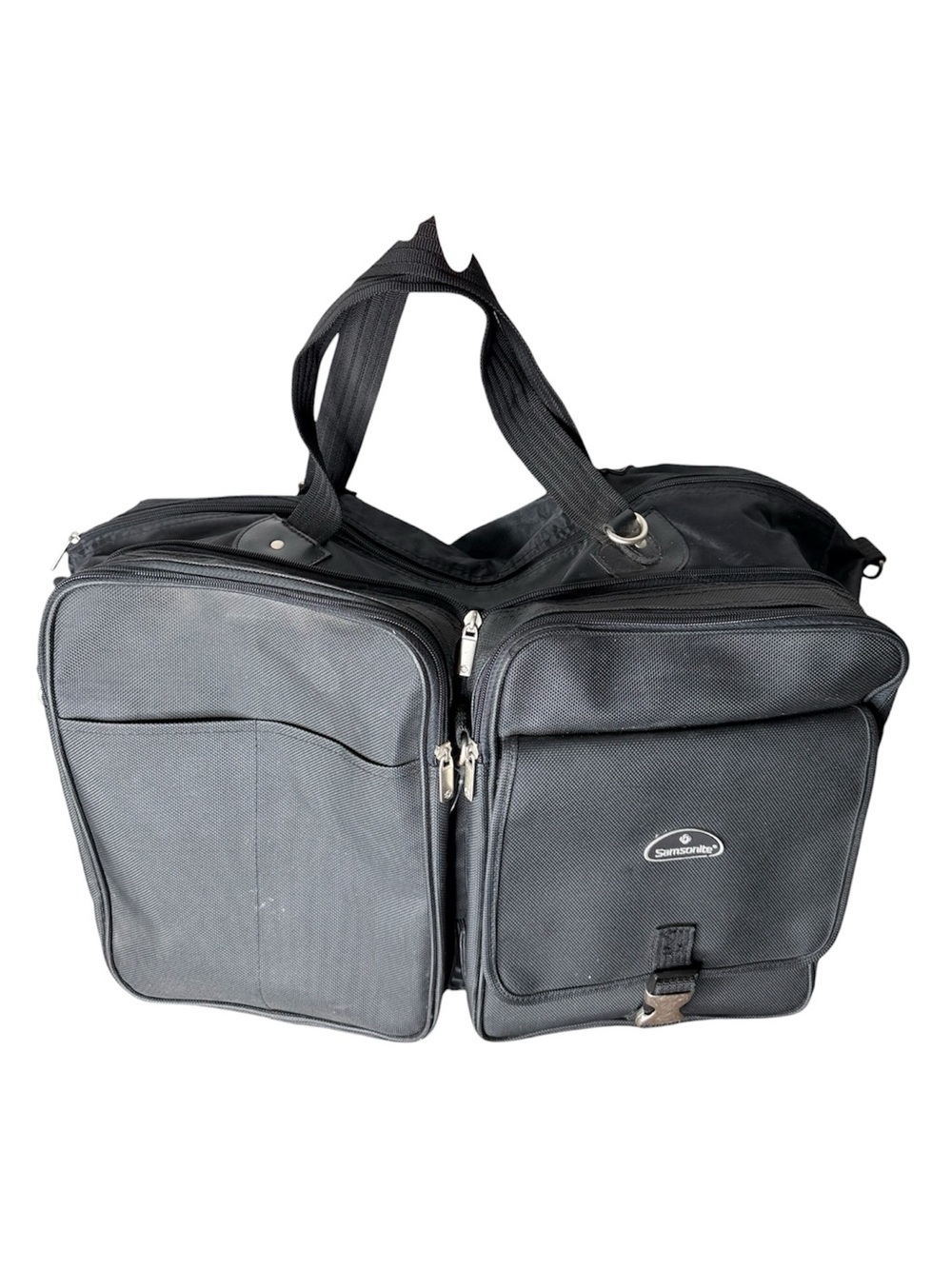 SAMSONITE Black Royal Traveller D201 Day Bag To Duffle Bag Collapsible Foldaway